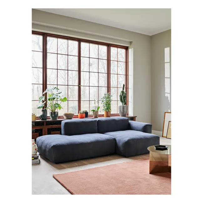 Mag Soft Low Armrest Sofa 2.5 Seater Combination 3 | Navy blue