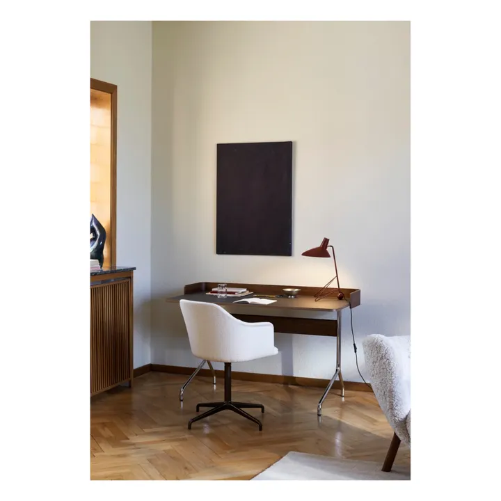 Escritorio Pavilion AV17, base cromada | Walnut- Imagen del producto n°1