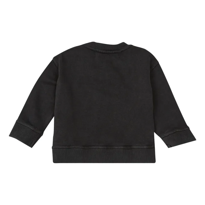 Pereire Little Sunshine Organic Cotton Sweatshirt X Smallable | Black- Product image n°1