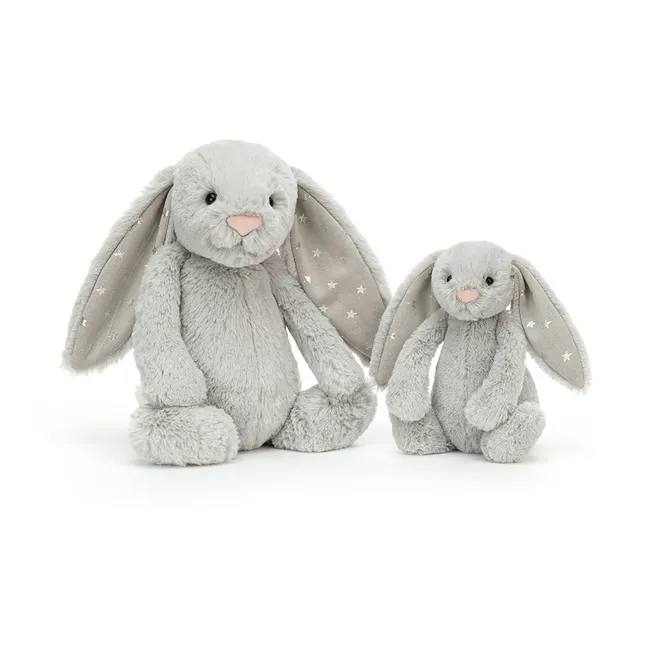 Shimmer Soft Toy Rabbit | Grey