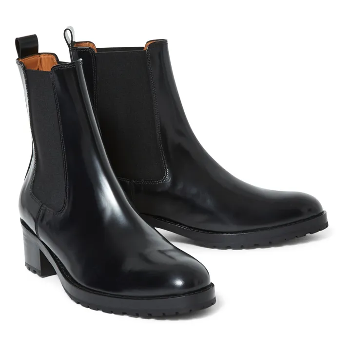 7456 Chelsea Leather Boots | Black- Product image n°1