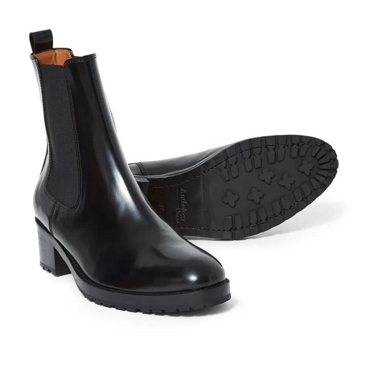 7456 Chelsea Leather Boots | Black- Product image n°2