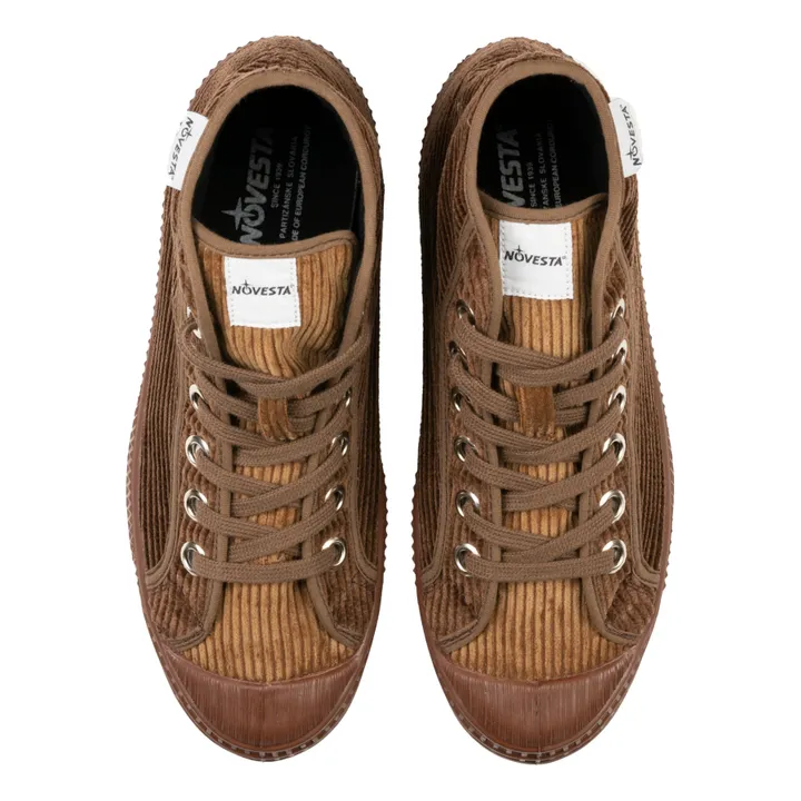 Samt-Sneakers mit Schnürsenkeln Dribble | Braun- Produktbild Nr. 2