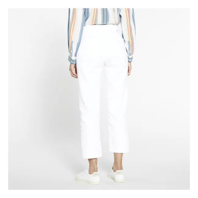 The Tommy High Rise Organic Cotton Jeans  | Vintage White