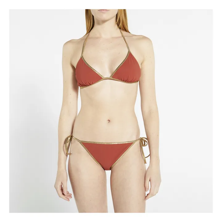 Hampton Reversible Two-piece Bikini | Brick red- Product image n°1