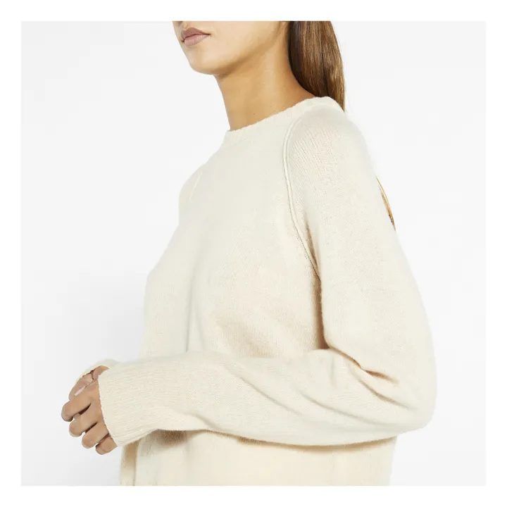 Pullover Marmotta Wolle | Beige- Produktbild Nr. 2