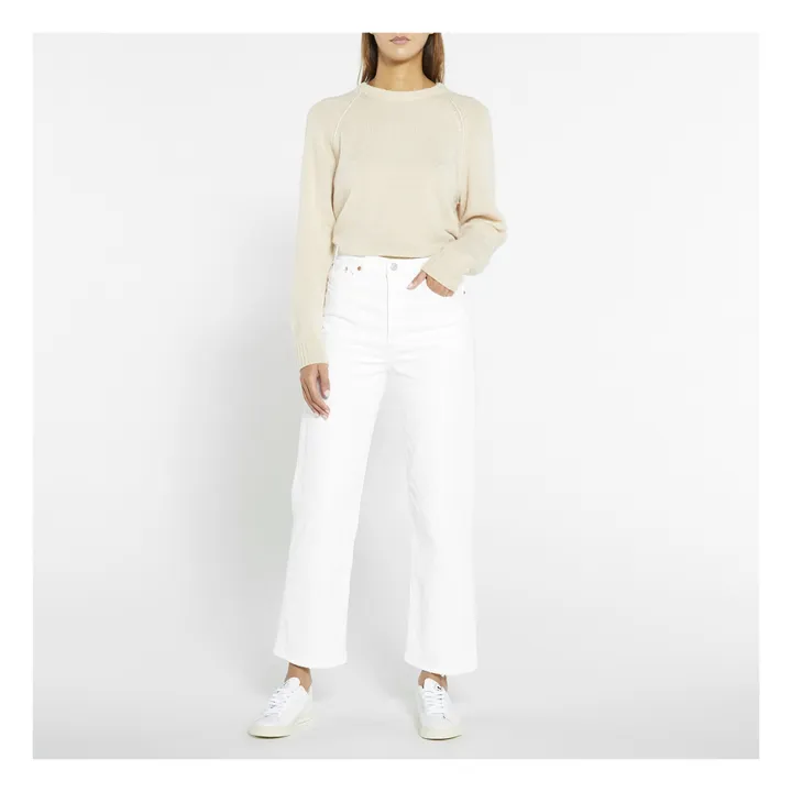 Ribcage Ankle Straight Jeans | White- Product image n°1