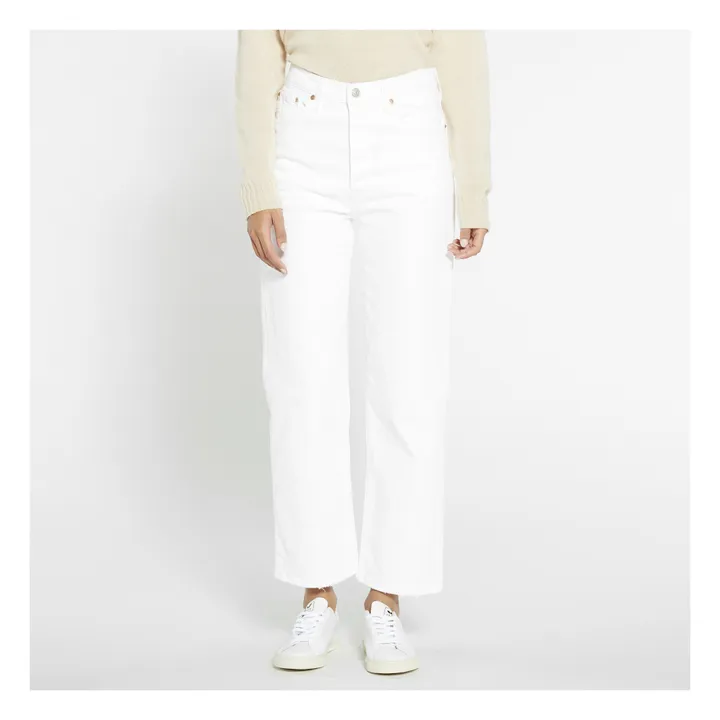 Ribcage Ankle Straight Jeans | White- Product image n°2