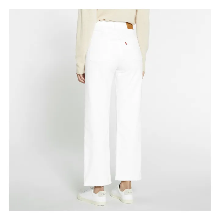 Ribcage Ankle Straight Jeans | White- Product image n°3