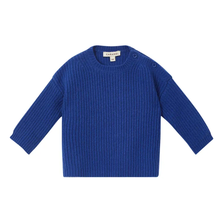 Elford Merino Wool Jumper | Azure blue- Product image n°0