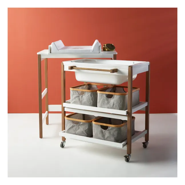 Smart Changing Table and Tub | White