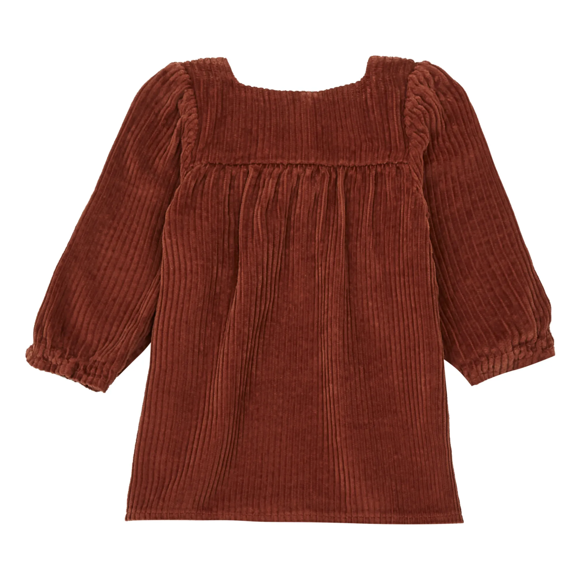Emile Et Ida Caramel Corduroy Dress