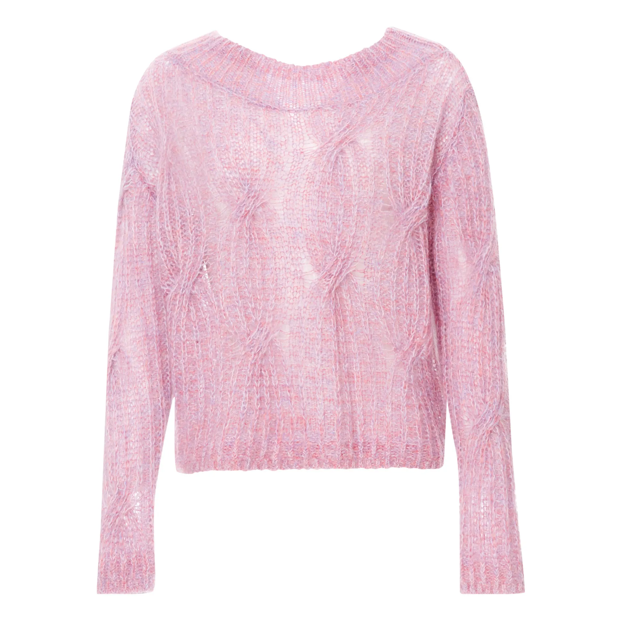 Forte Forte Pink Mohair Braided Jumper