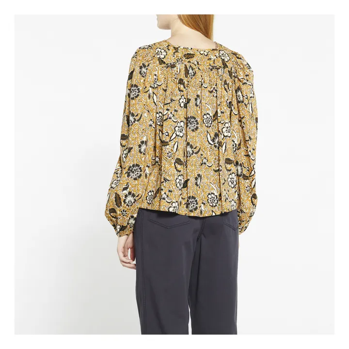 Blusa con estampado batik Issa  | ámbar- Imagen del producto n°3
