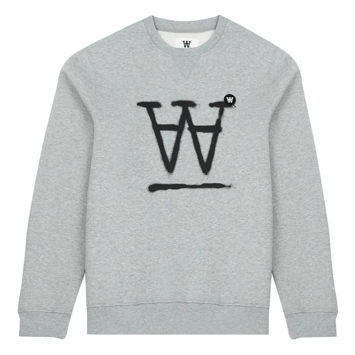 Sweatshirt Tye Logo aus Bio-Baumwolle - Erwachsene Kollektion  | Grau- Produktbild Nr. 0