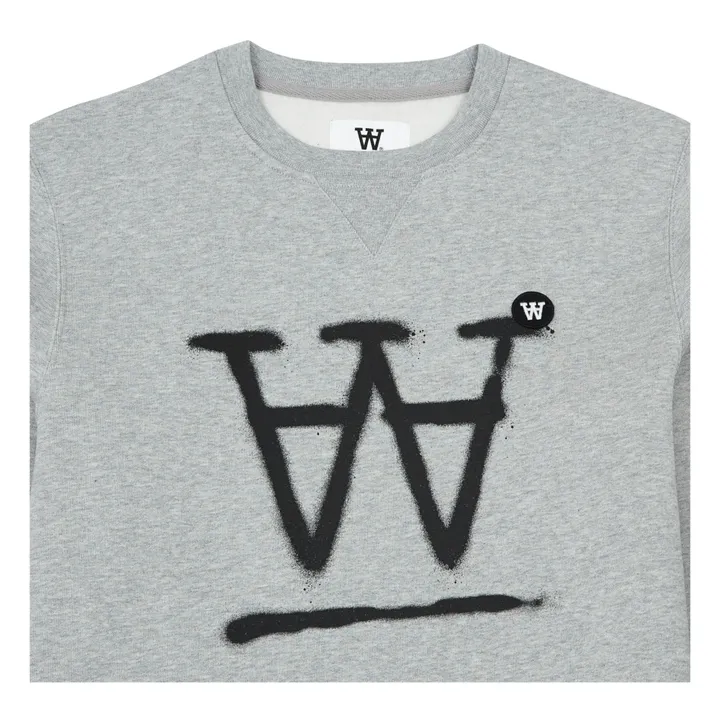 Sweatshirt Tye Logo aus Bio-Baumwolle - Erwachsene Kollektion  | Grau- Produktbild Nr. 1