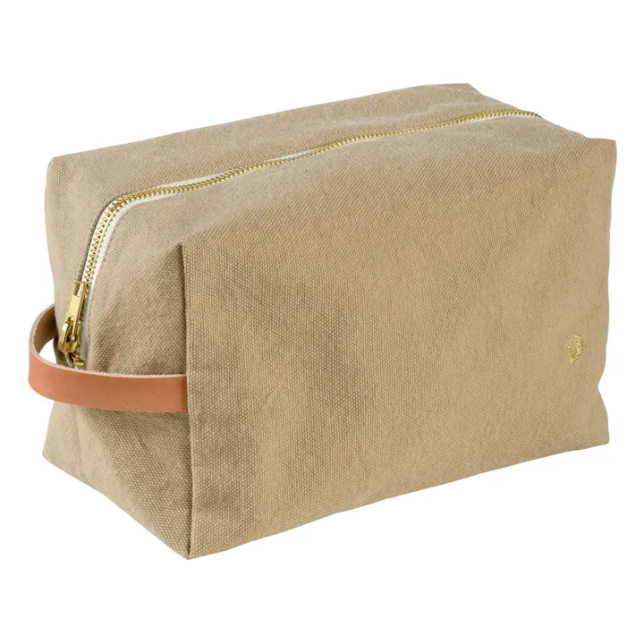 Iona Organic Cotton Cube Toilet Bag  | Ginger- Product image n°0