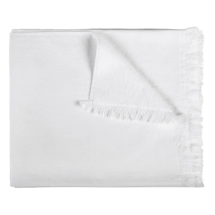 Toalla de baño de algodón orgánico Luna | Blanco- Imagen del producto n°0