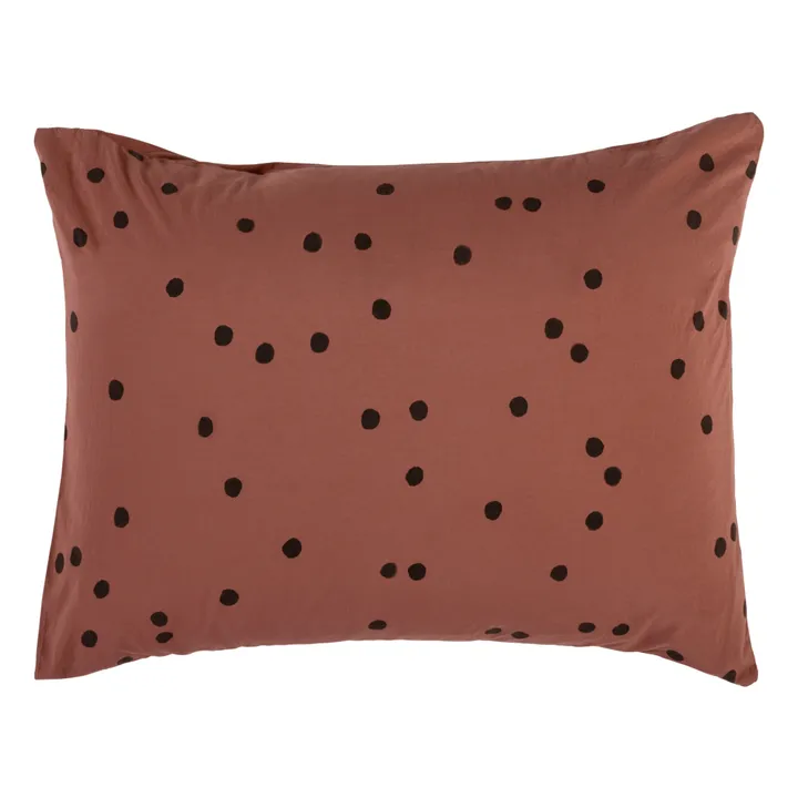 Odette Organic Cotton Pillowcase | Rust- Product image n°0