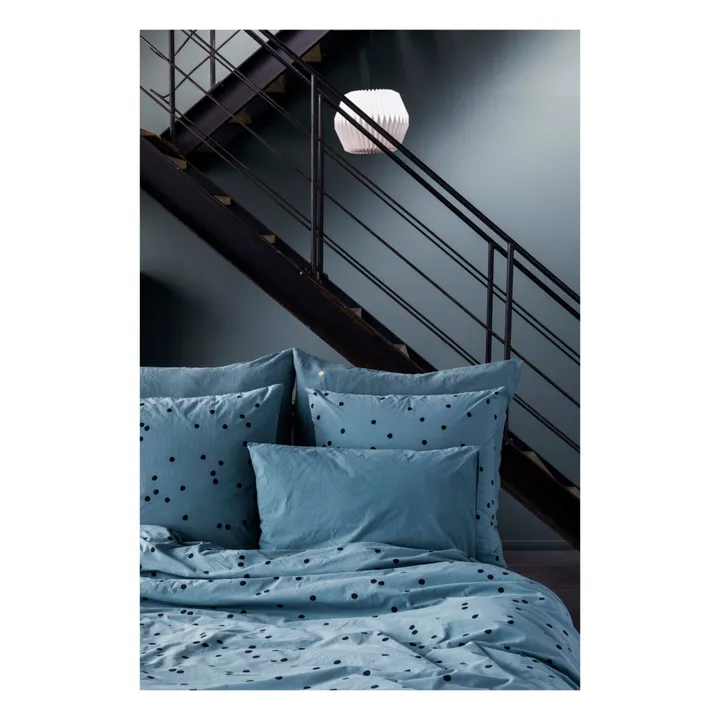 Bettbezug Odette aus Bio-Baumwolle | Graublau- Produktbild Nr. 1