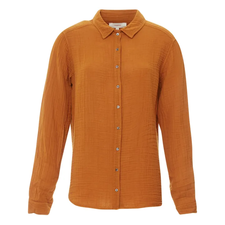 Scout Cotton Muslin Shirt | Rust- Product image n°0