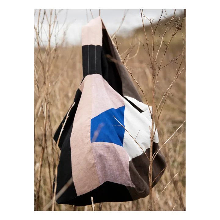 Breite Mom bag Wendetasche aus Bio-Baumwolle | Rosa- Produktbild Nr. 0