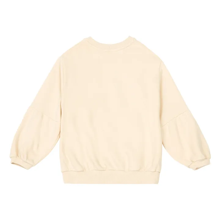 Loose Organic Cotton Sweatshirt  | Mastic- Product image n°2