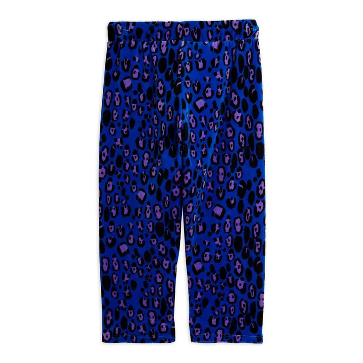 Pantalon Coton Bio Leopard | Bleu- Image produit n°2