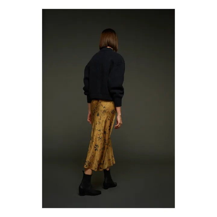 Fever Printed Satin Skirt | Bronze- Product image n°2