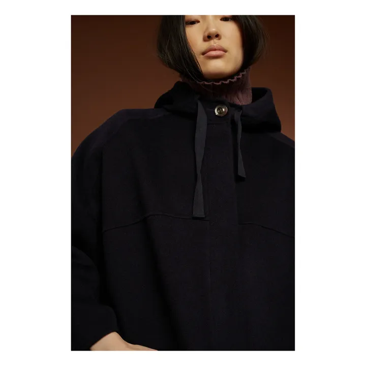 Dufflecoat, modello: Orleans, in lana, Double Face | Blu marino- Immagine del prodotto n°1