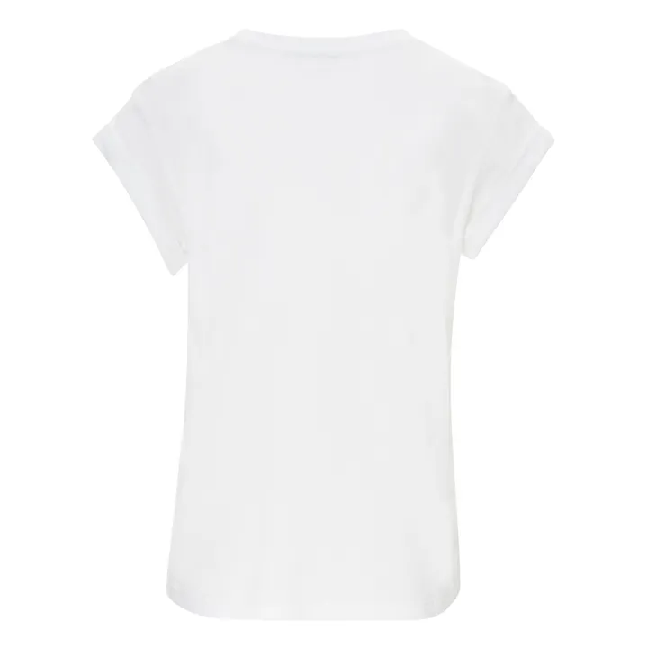 T-Shirt Valentin Baumwolle und Leinen | Weiß- Produktbild Nr. 2