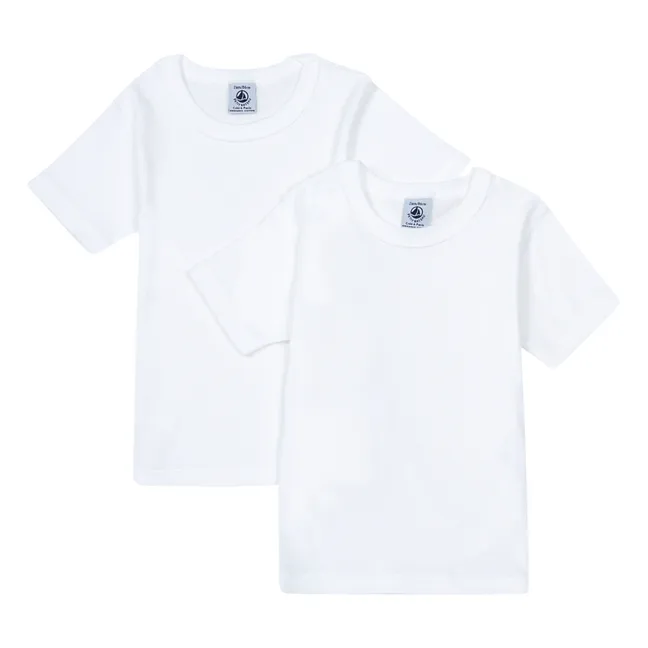 Lot 2 T-shirts Coton Bio | Blanc