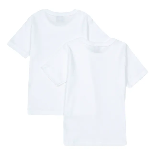 Set of 2 Organic Cotton T-shirts | White