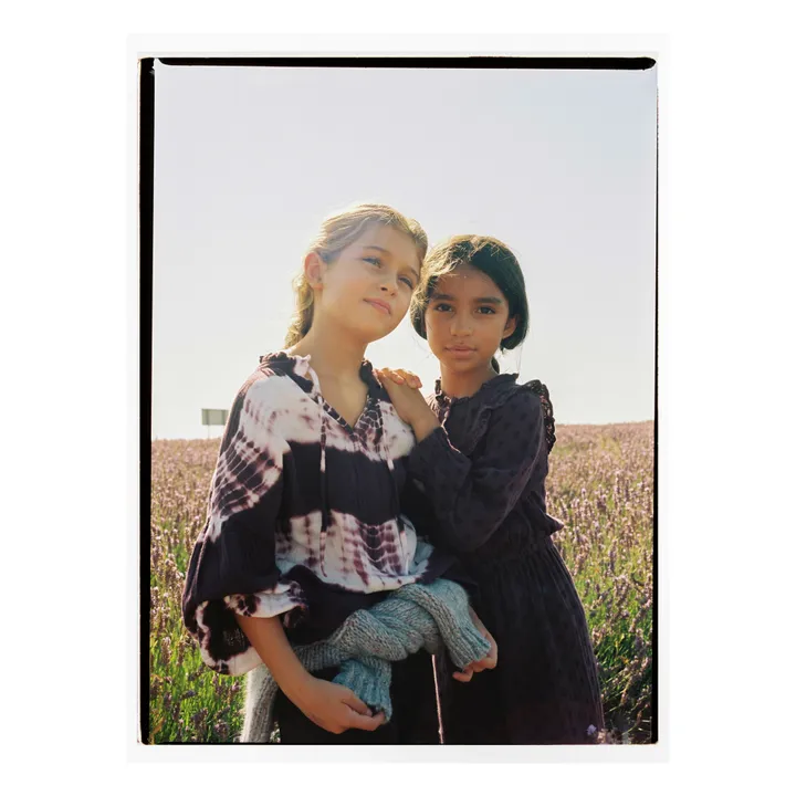 Bluse Olivia Tie & Dye Bio-Baumwolle | Pflaume- Produktbild Nr. 1