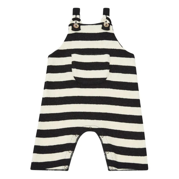 Striped Dungarees | Ecru- Product image n°0