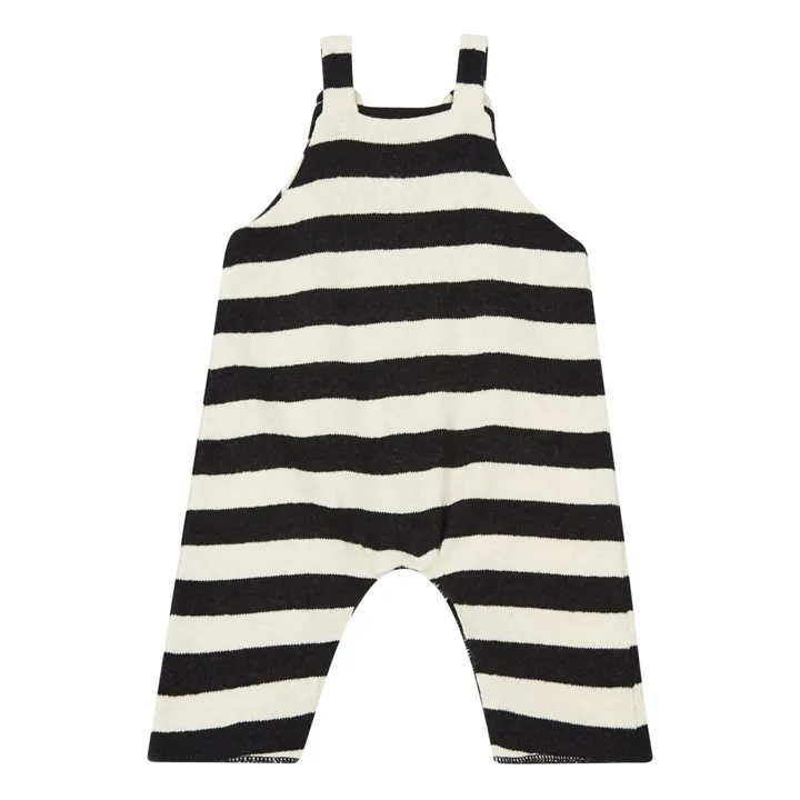 Striped Dungarees | Ecru- Product image n°1