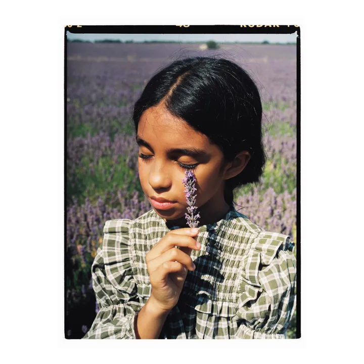 Blouse Dominique Coton Bio | Vert kaki- Image produit n°3