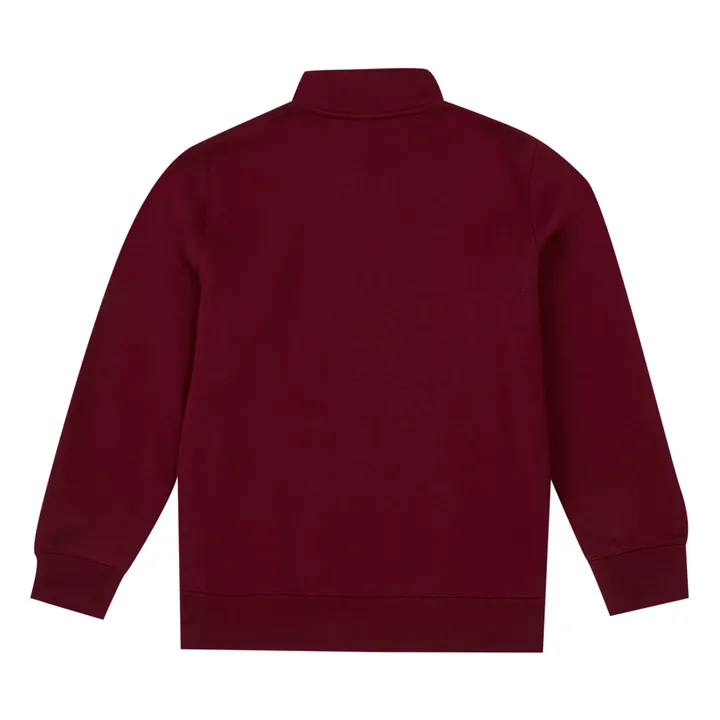 Chase Zipped Sweatshirt | Burgundy- Product image n°2