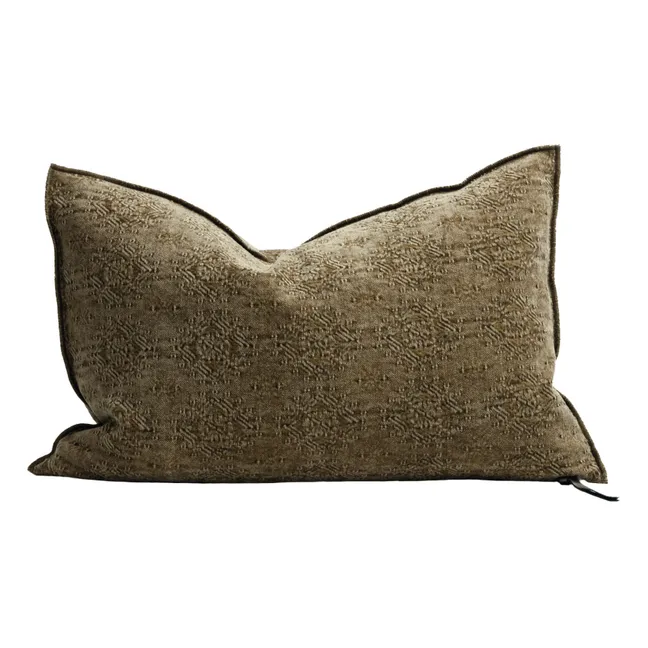 Jacquard Kilim Vice Versa Cushion | Bronze