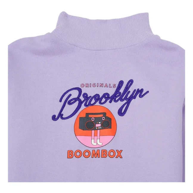 Boombox Organic Cotton Sweatshirt  | Mauve