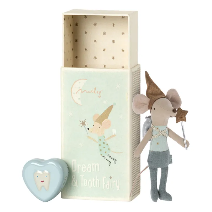 Tooth Fairy Mouse + Box | Blue- Product image n°1