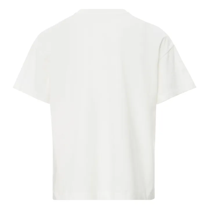 T-shirt Never Love cotone Bio | Bianco- Immagine del prodotto n°3