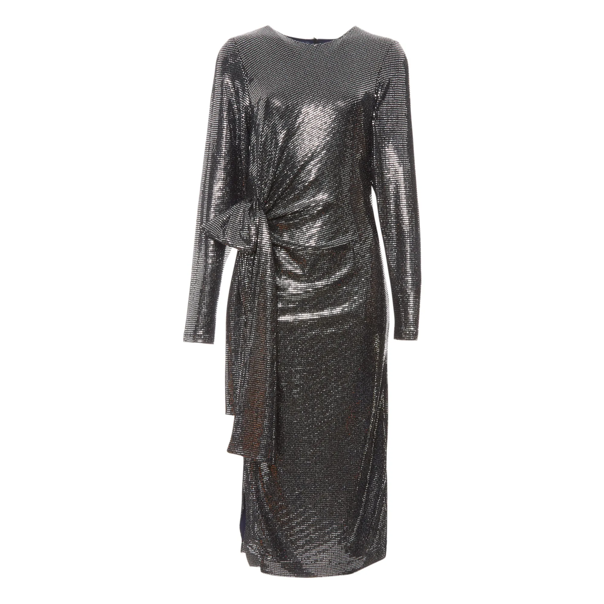 Roseanna Black Davis Stax Metallic Dress