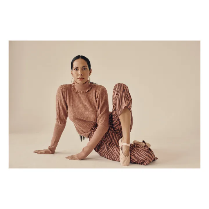 Pantalon Soie Arloew - Collection Femme  | Rose- Image produit n°4
