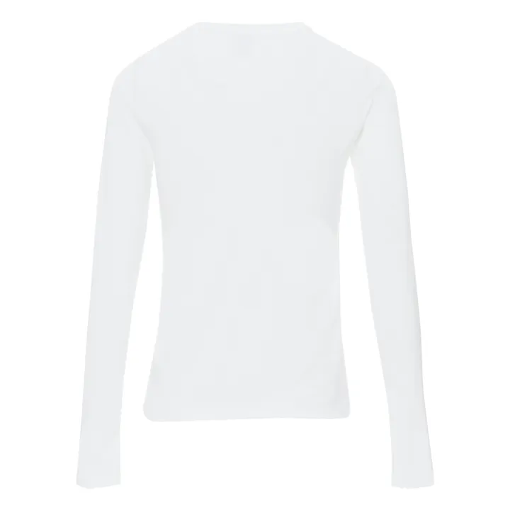 T-Shirt a maniche lunghe, modello: Iconique - Collezione Adulto | Bianco- Immagine del prodotto n°1