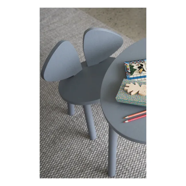 Mouse stool in oak | Grey