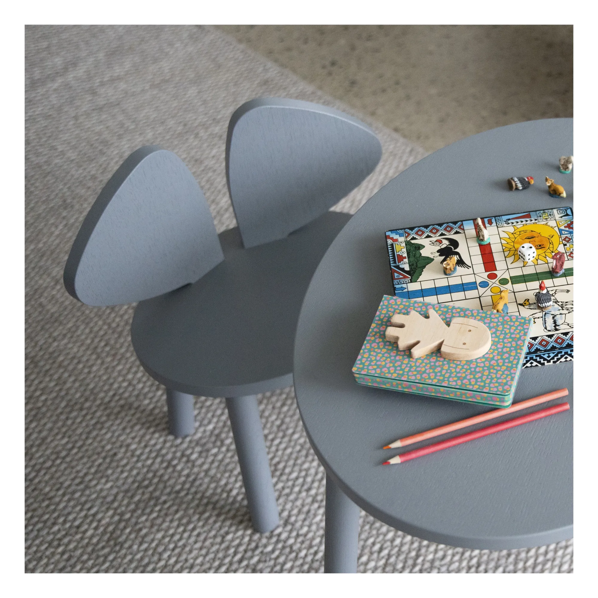 Table en chêne Souris | Gris- Image produit n°2