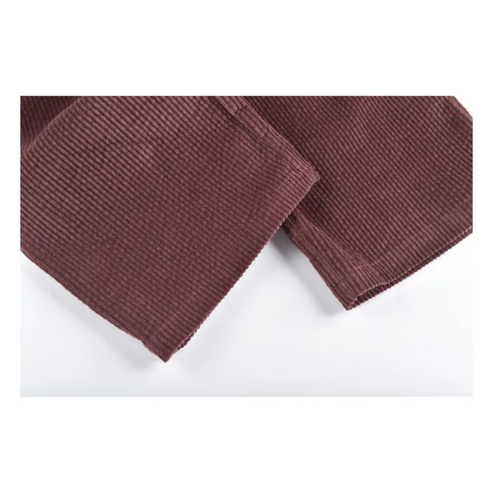 Flor Corduroy Trousers | Burgundy- Product image n°4