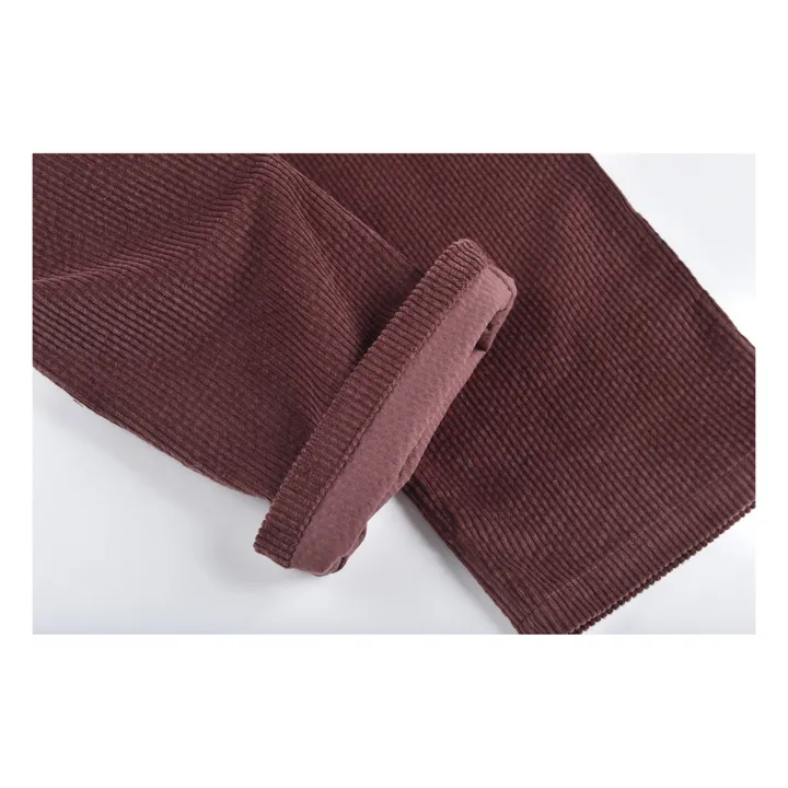 Flor Corduroy Trousers | Burgundy- Product image n°5