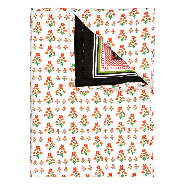 Poppy Sarong Reversible Quilt | Black- Product image n°1